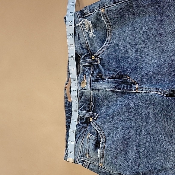 Joes Jeans Size 25 "The Smith" Mid Rise Straight Crop Jeans, Raw Sharkbite Hem - Picture 2 of 11